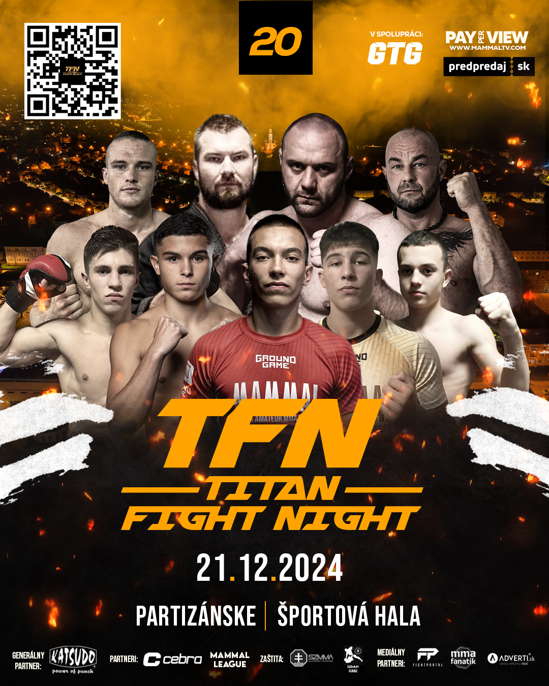 Zápasníci TITAN FIGHT NIGHT 20